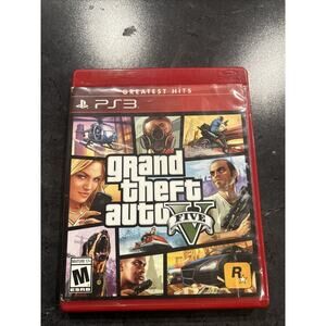 Grand Theft Auto V GTA 5 PS3 Greatest Hits - Good Condition - Working -